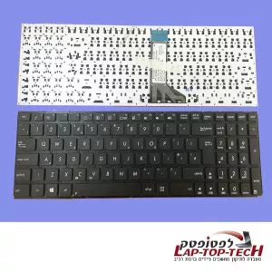 מקלדת למחשב נייד אסוס - ASUS X551 F550 F550V R513C X552E X551C X551CA X553 X553M X553MA K553M K553MA F553M F553MA