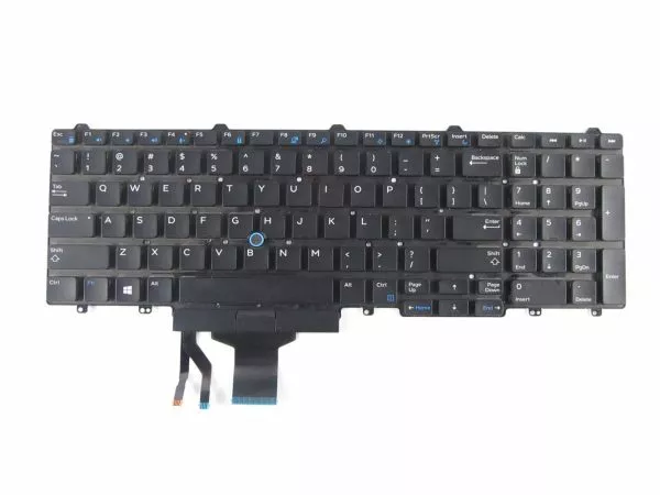 מקלדת למחשב נייד דל - Dell Latitude E5550 Precision 7710 Stick Pointer Laptop Keyboard NIA01 383D7 with backlight