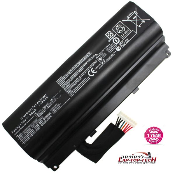 סוללה למחשב נייד אסוס - ASUS ROG GFX71JY 17.3" GFX71JY4710 ASUS G751 G751J G751J-BHI7T25 GFX71JY4710