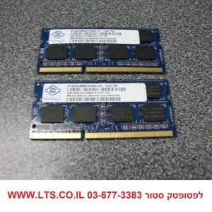 זיכרון למחשב נייד פאקרדבל PACKARD BELL MS2302 Laptop Memory Nanya 4GB (2x2GB) 2Rx8 PC3 10600S NT2GC64B8HC0NS-CG