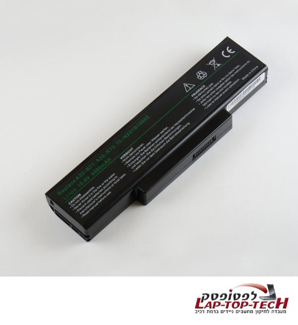 ⁦סוללה למחשב נייד -ASUS X73E  K73E  BATTERY A32-K72⁩ – תמונה ⁦2⁩