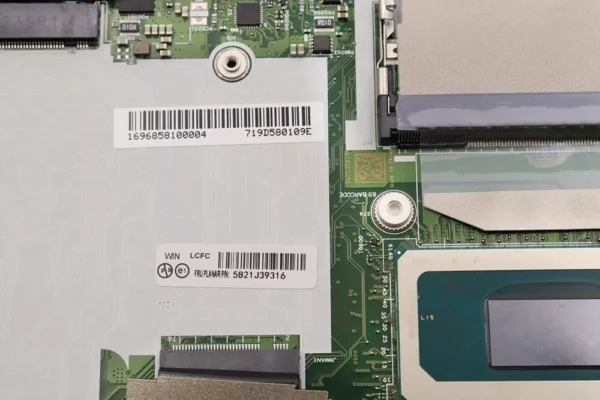 ⁦לוח אם למחשב נייד LENOVO ThinkPad T14 Gen 3 BDPLANAR I7-1260P 16G 5B21J39316⁩ – תמונה ⁦3⁩