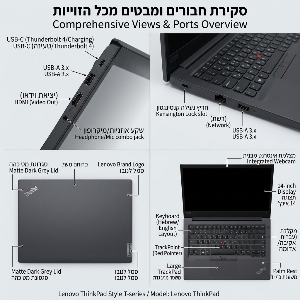 Lenovo Thinkpad E14 – i5-1135G7|16GB|256GB|IRISXE – תמונה 2