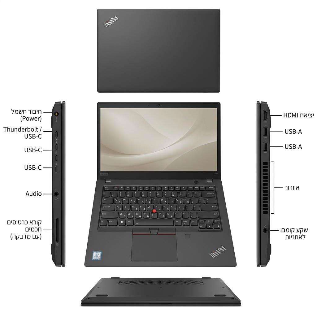 Lenovo Thinkpad L14 - 14" / i7-1165G7 / 16GB / 512GB / Touch – תמונה 2